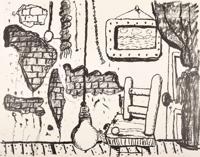 Philip Guston East Side Lithograph, Signed Edition - Sold for $10,240 on 12-03-2022 (Lot 846).jpg